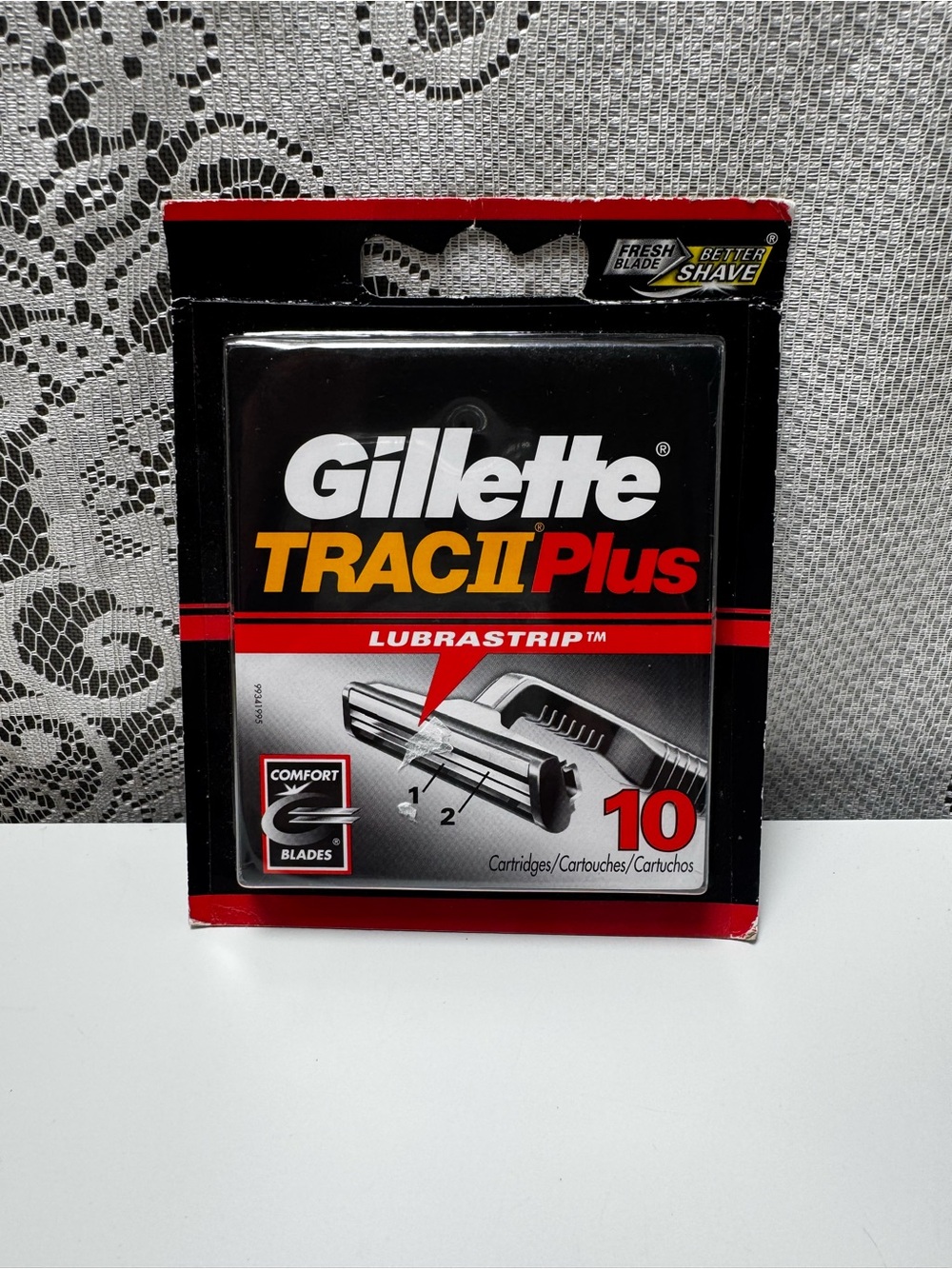 Vintage Gillette Trac II Plus 10 Pk Razor Cartridge Refills New Sealed Year 2000